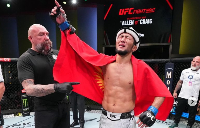 Кыргызстандык мушкер UFC уюмундагы дебюттук мелдешинде жеңишке жетти